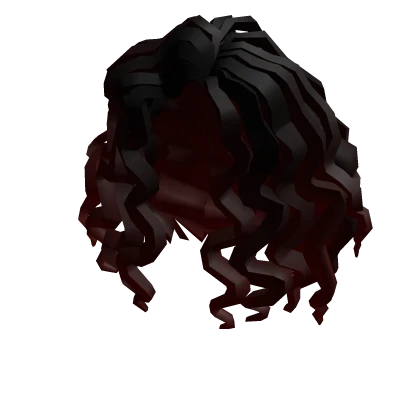 Dark Curly Shoulder-Length Hair