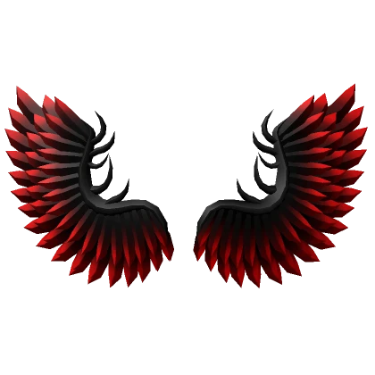 Ornate Angel Wings - Black & Red