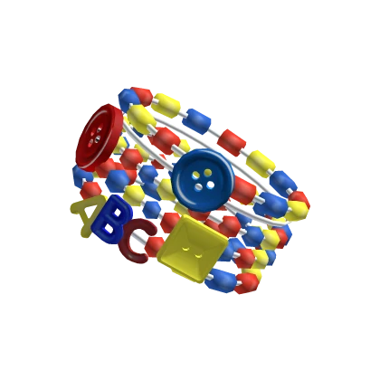 Decora Kidcore button charm harajuku bracelet left