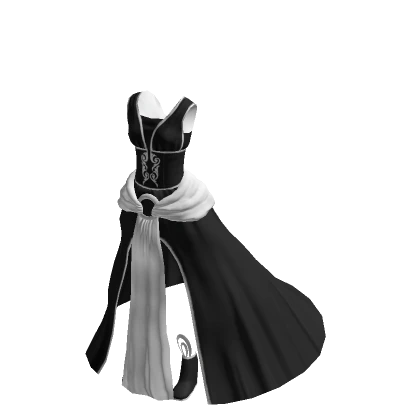 Goddess Gown - Black & White