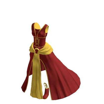 Goddess Gown - Red & Gold