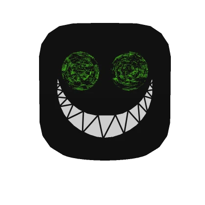 Animated Crazy Smile Mask Green