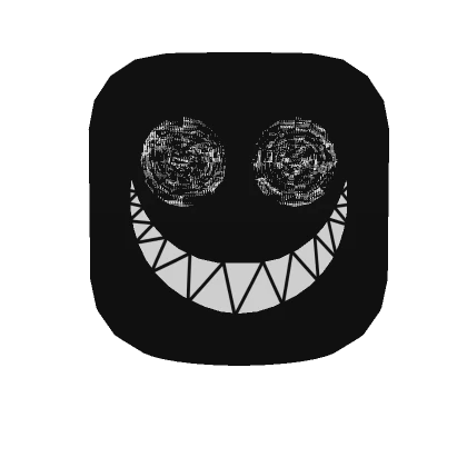 Animated Crazy Smile Mask White