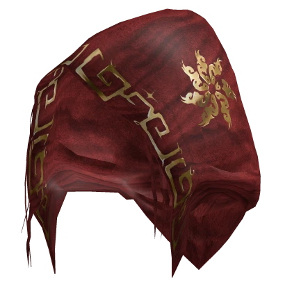 Gaian Sorcerer Distressed Red Rune Hood