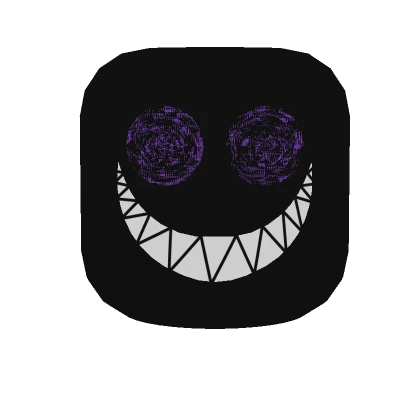 Animated Crazy Smile Mask Purple