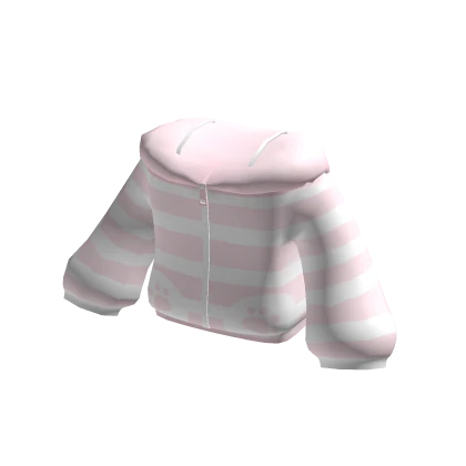 ♡ Pink Striped Over Sized Cat Jacket