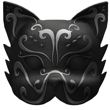 Black Royal Guardian Cat Mask