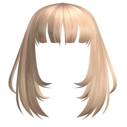 Framed Blunt Bangs in Blonde