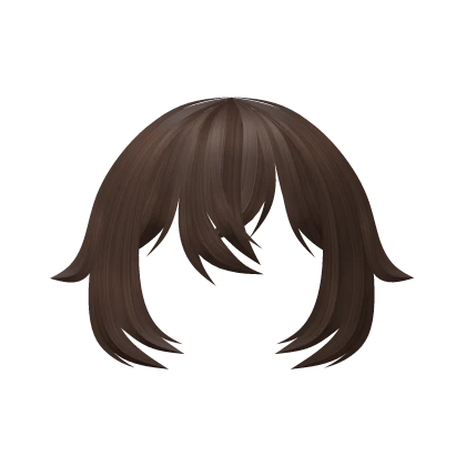 Messy Anime Bangs in Brown