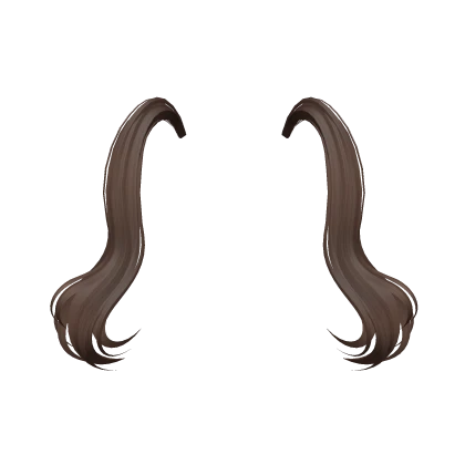 Flowing Anime Pigtail Extensions in Brown