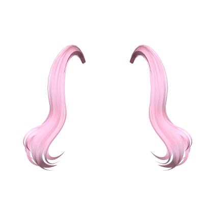 Flowing Anime Pigtail Extensions in Pink