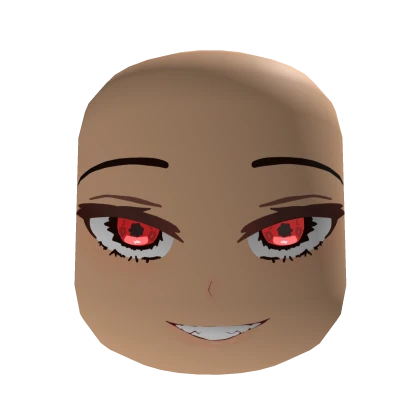 Red Eyes Smirk Face