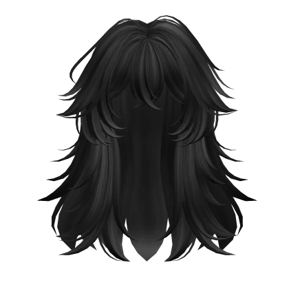 Layered Anime Wolf Girl Hairstyle (Black v3)