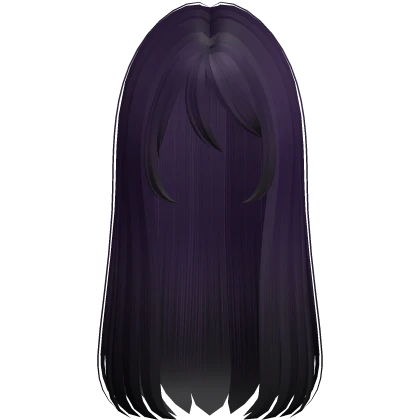 long straight emo vampire girl hair in purple