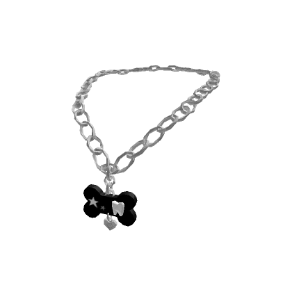 y2k kawaii star bone chain necklace