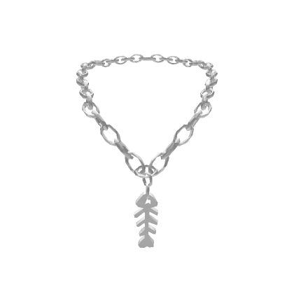 stylish fish bone chain necklace