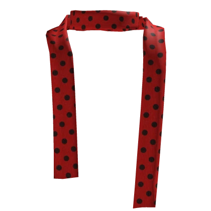 𖹭 cute ladybug twee polka dot skinny scarf