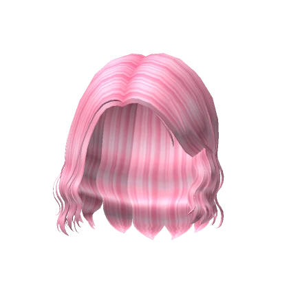 Wavy Y2k Summer Bob Hair in Pink