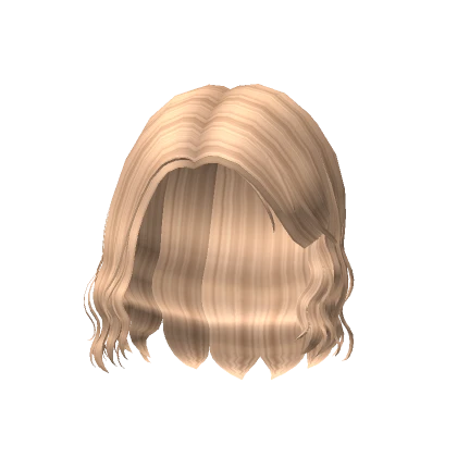 Wavy Y2k Summer Bob Hair in Blonde