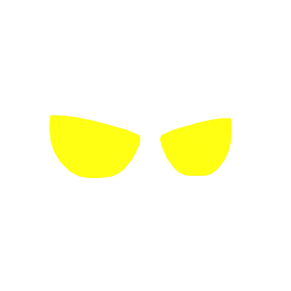 Glowing Eyes Cartoony Yellow