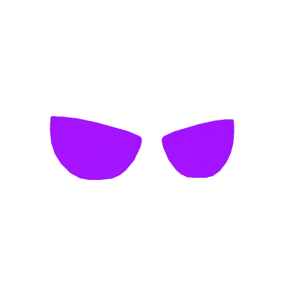 Glowing Eyes Cartoony Purple