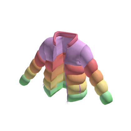 Rainbow Puffer Jacket