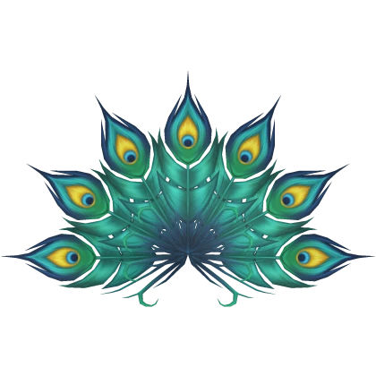 Majestic Peacock Tail Feathers