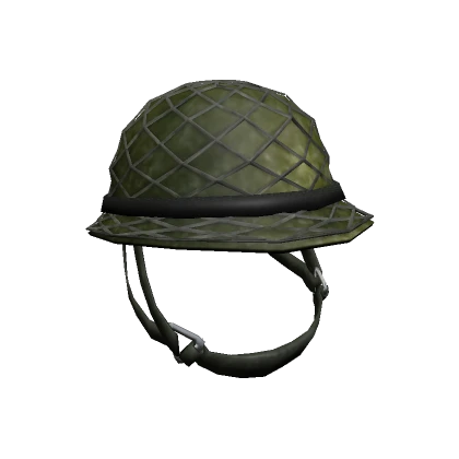 Green Net Covered Helmet