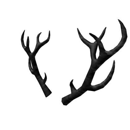 Black Sparkle Antlers