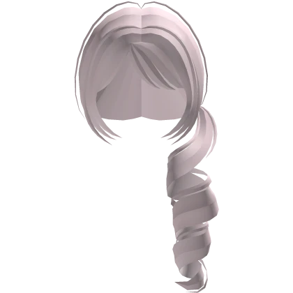 dollette pink side low ponytail