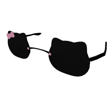 Cute Cat Glasses (black)