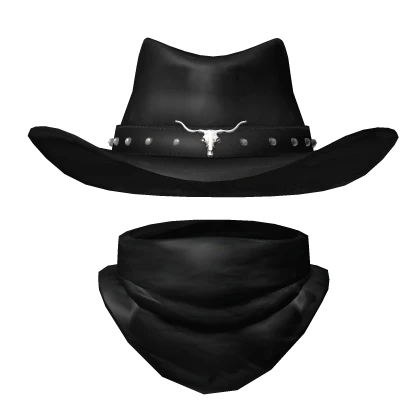 Cowboy Hat With Neckscarf