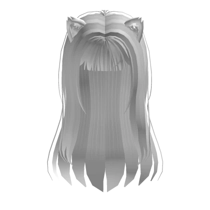 White Neko Girl Hair