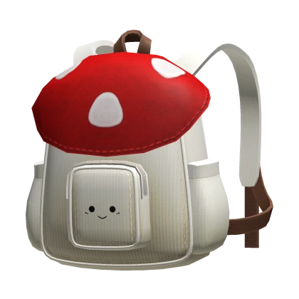 Kawaii Mushroom Backpack (Red)