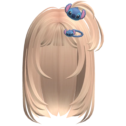 Cutesy Hair Blonde w/ Stitch Alien Clip ♡