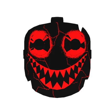 (Animated) Evil broken mask red color