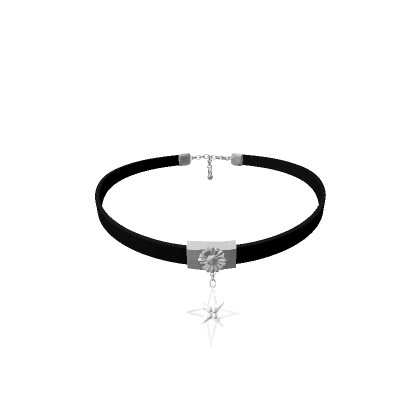 y2k star emo choker necklace