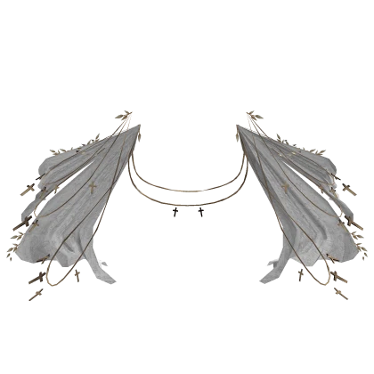 White Ornate Royal Cloak