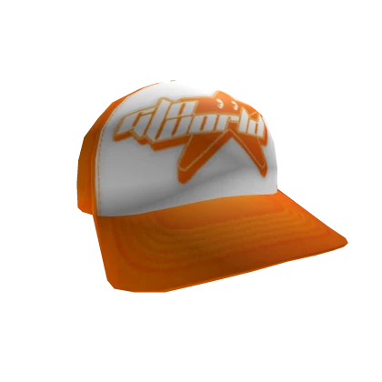 GLO WORLD ORANGE Y2K TRUCKER CAP