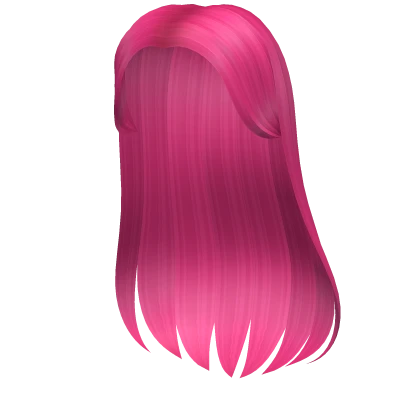 Basic Long Hair in Hot Pink