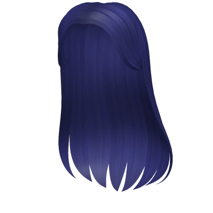 Basic Long Hair in Navy Blue