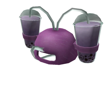 Purple Boba Tea Cap