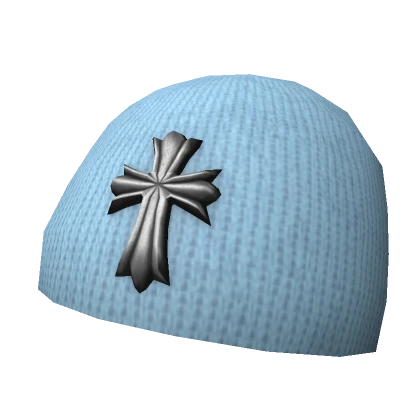 Y2K Blue Cross Beanie