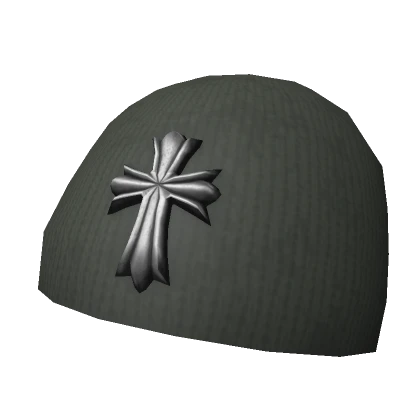 Y2K Green Cross Beanie