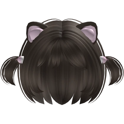 Pretty Hair Sleepy Pigtails w/ Kitty Ears ♡ Free ♡