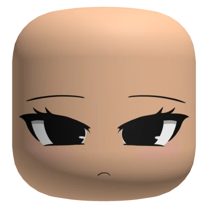 Cute Boring Anime Girl Face - Light