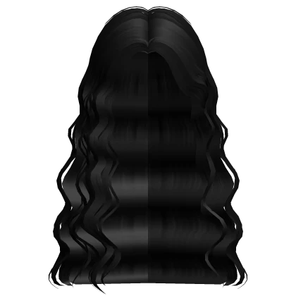 Black Half Tucked Wavy Hair