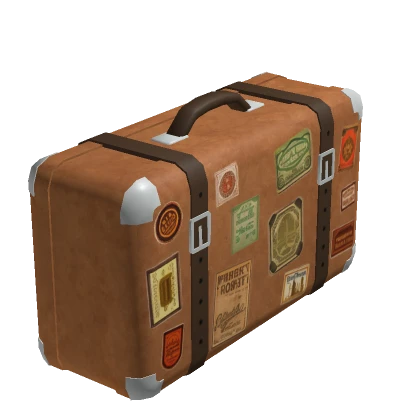 Vintage Travel Luggage (Suitcase) (Hand)