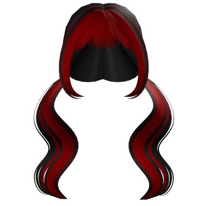 Black Hair with Red Highlights For Boosters