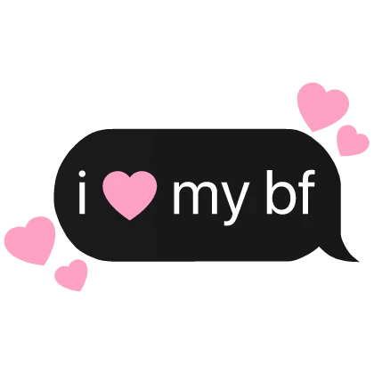 i heart my bf boyfriend text